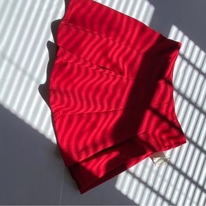 Cute red skater skirt